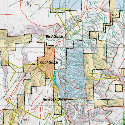Wy Mule Deer Unit 82 Concentrations and Land Ownership Preview 2