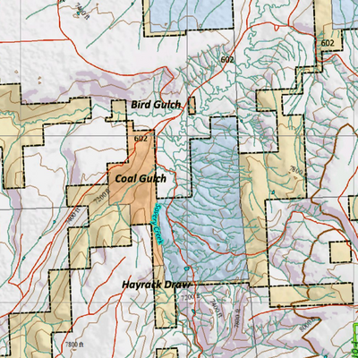 Wy Mule Deer Unit 82 with Land Ownership Preview 2