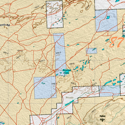 Wy Mule Deer Unit 87 with Land Ownership Preview 2