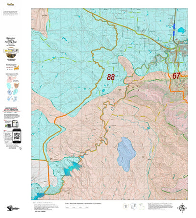 Wy Mule Deer Unit 88 Topo with Concentrations Preview 1