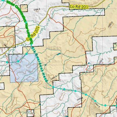 Wy Mule Deer Unit 89 Concentrations and Land Ownership Preview 2