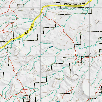 Wy Mule Deer Unit 89 Topographical Map Preview 2