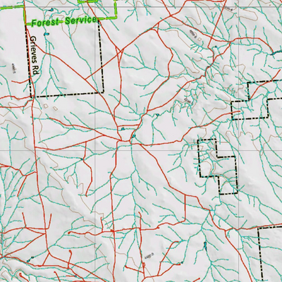 Wy Mule Deer Unit 9 Topographical Map Preview 2