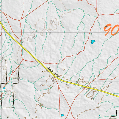 Wy Mule Deer Unit 90 Topographical Map Preview 2
