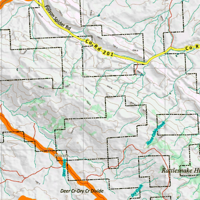 Wy Mule Deer Unit 90 Topographical Map Preview 3