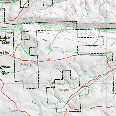 Wy Mule Deer Unit 94 Topographical Map Preview 2