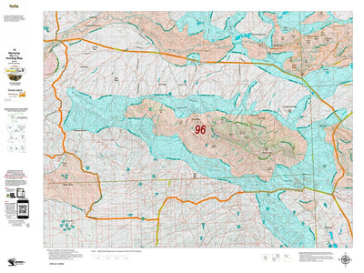 Wy Mule Deer Unit 96 Topo with Concentrations Preview 1
