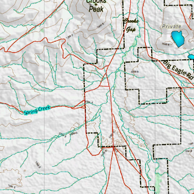 Wy Mule Deer Unit 96 Topographical Map Preview 2