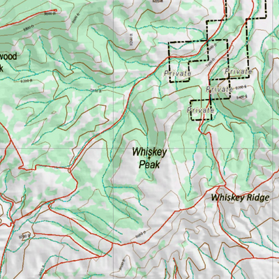 Wy Mule Deer Unit 96 Topographical Map Preview 3