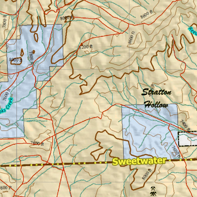 Wy Mule Deer Unit 96 with Land Ownership Preview 3