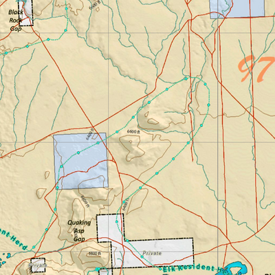 Wy Mule Deer Unit 97 Concentrations and Land Ownership Preview 2