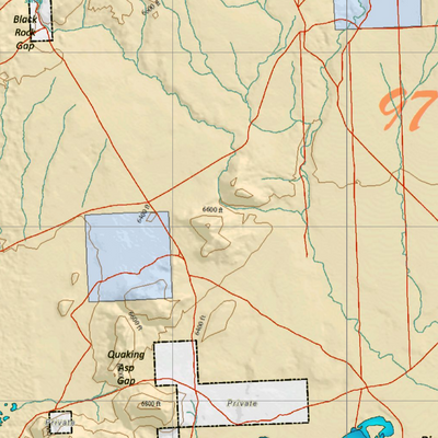 Wy Mule Deer Unit 97 with Land Ownership Preview 2