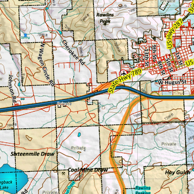 Wy Mule Deer Unit 98 with Land Ownership Preview 3