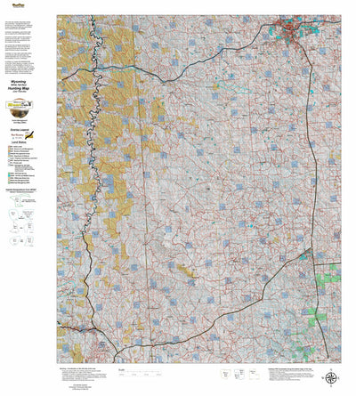 Wyoming HuntData LLC Wy White Tail Deer 18 Hybrid Hunting Map digital map