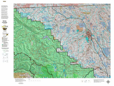 Wyoming HuntData LLC Wy White Tail Deer 23 Hybrid Hunting Map digital map