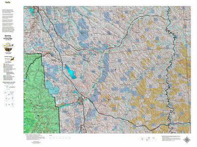 Wyoming HuntData LLC Wy White Tail Deer 25 Hybrid Hunting Map digital map