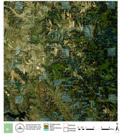 Wyoming State Forestry Division Crook County Ortho 10 digital map