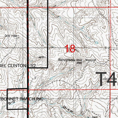 Wyoming State Forestry Division Crook County Topo 13 digital map