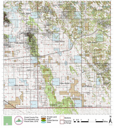Wyoming State Forestry Division Crook County Topo 14 digital map