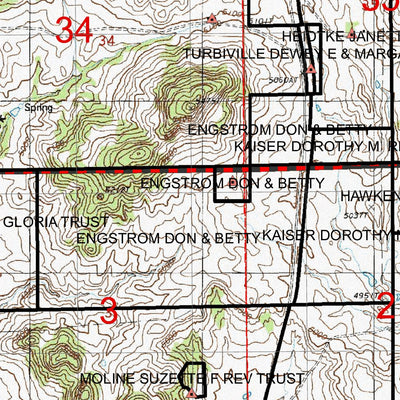 Wyoming State Forestry Division Crook County Topo 15 digital map