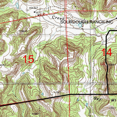 Wyoming State Forestry Division Crook County Topo 6 digital map