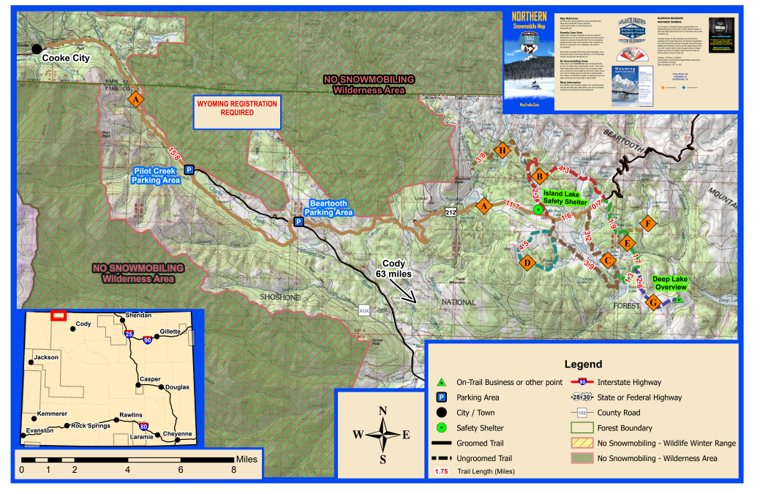 Beartooth 2026 Snowmobile GeoPDF Map By Wyoming State Parks Wyoming State Parks Beartooth 2026 Snowmobile Geopdf Map 1697347 Preview 0
