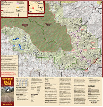 Wyoming State Parks Lander Area digital map