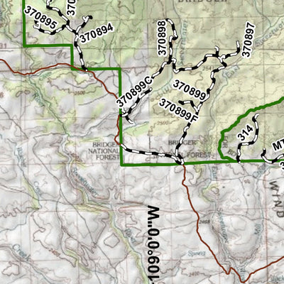 Wyoming State Parks Lander Area digital map