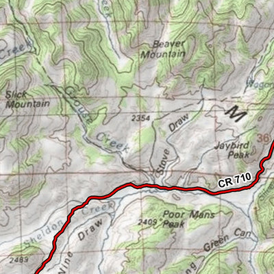 Wyoming State Parks Laramie Range digital map