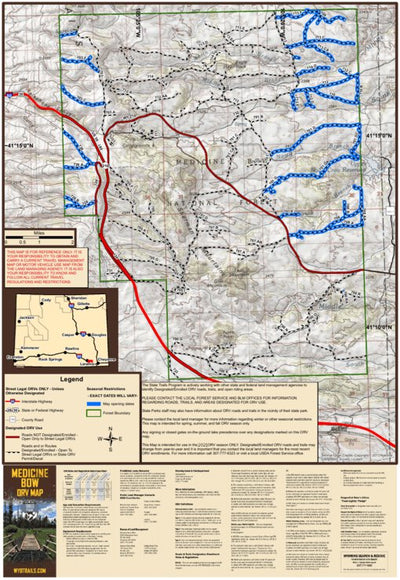 Wyoming State Parks Pole Mountain digital map