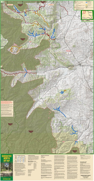 Wyoming State Parks Shoshone North digital map