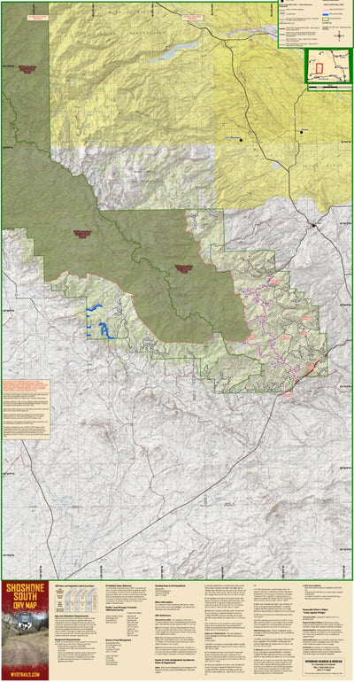 Wyoming State Parks Shoshone South digital map