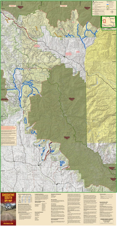 Wyoming State Parks Shoshone South/Dubois digital map