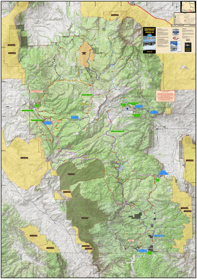 Wyoming State Parks Snowies GeoPDF 2024 digital map
