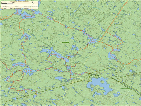 Xavier Maps Algonquin Provincial Park - Central East Part 1 digital map