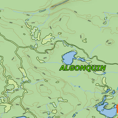 Xavier Maps Algonquin Provincial Park - Central East Part 2 digital map