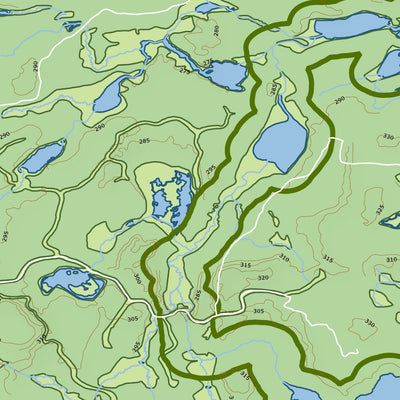 Xavier Maps Algonquin Provincial Park - Central East Part 3 digital map