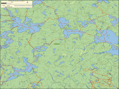 Xavier Maps Algonquin Provincial Park - Central West Part 1 digital map