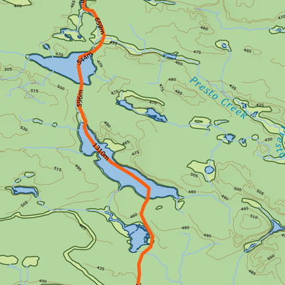 Xavier Maps Algonquin Provincial Park - Central West Part 6 digital map