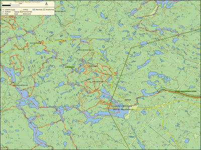 Xavier Maps Algonquin Provincial Park - Central West Part 7 digital map