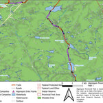 Xavier Maps Algonquin Provincial Park -  Lower South Map Part 1 bundle exclusive