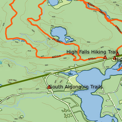 Xavier Maps Algonquin Provincial Park - South Map Part 1 digital map