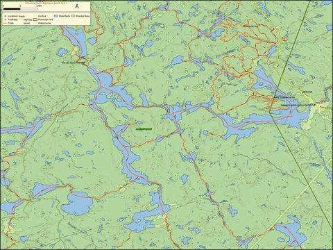 Xavier Maps Algonquin Provincial Park - South Part 4 digital map