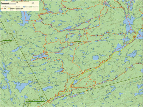 Xavier Maps Algonquin Provincial Park - West Part 2 digital map