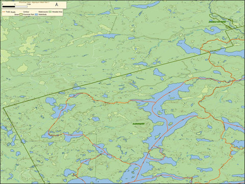 Xavier Maps Algonquin Provincial Park - West Part 7 digital map