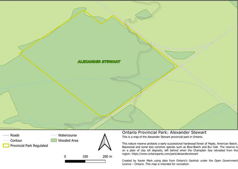Xavier Maps Ontario Nature Reserve: Alexander Stewart bundle exclusive