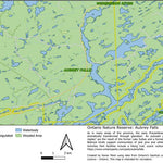 Xavier Maps Ontario Nature Reserve: Aubrey Falls digital map