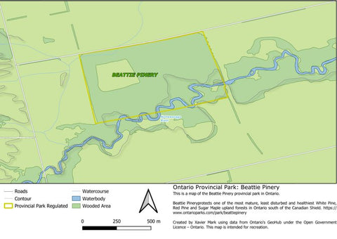 Xavier Maps Ontario Nature Reserve: Beattie Pinery bundle exclusive