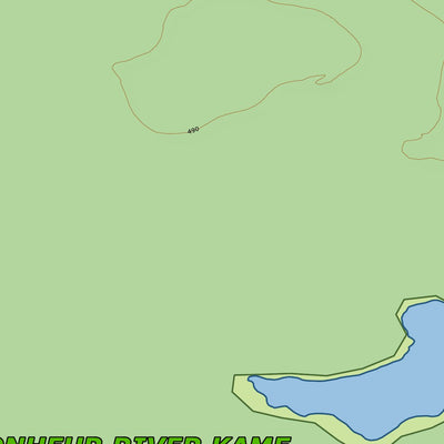 Xavier Maps Ontario Nature Reserve: Bonheur River Kame digital map