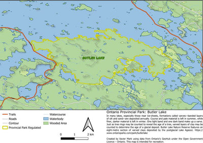 Xavier Maps Ontario Nature Reserve: Butler Lake bundle exclusive